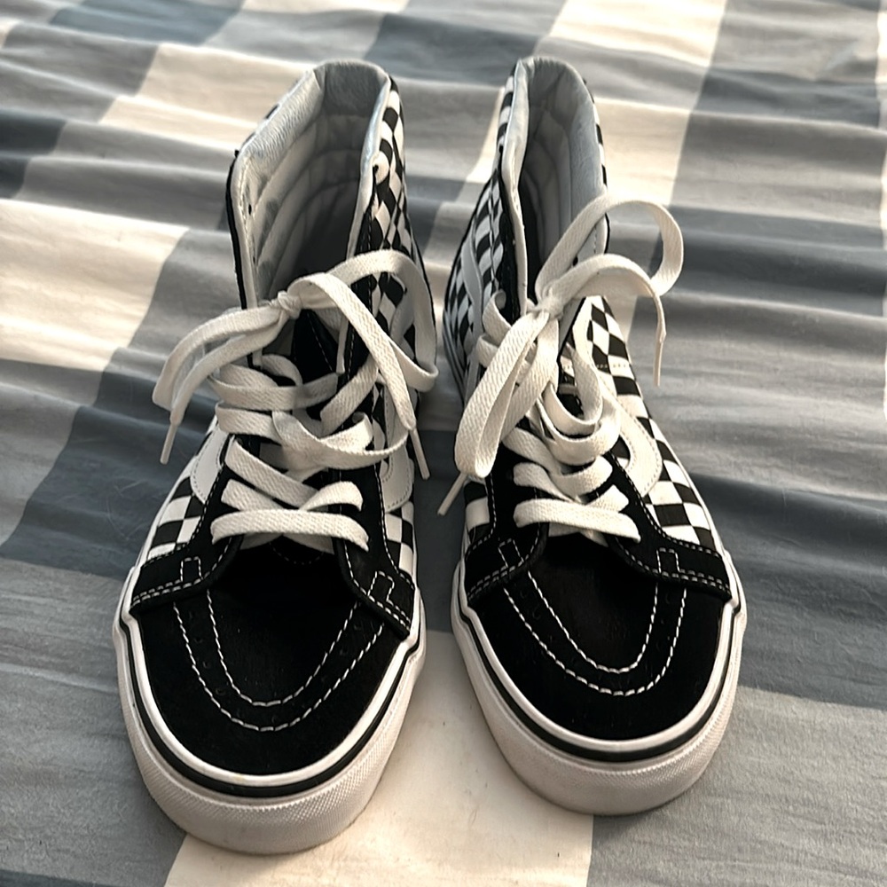 Custom custom checkerboard on checkerboard sk8-His